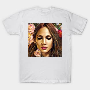 Jennifer in roses T-Shirt